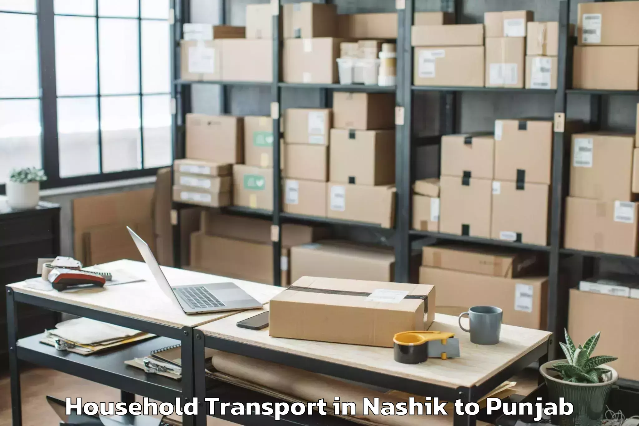 Professional Nashik to Guru Kashi University Talwandi Household Transport